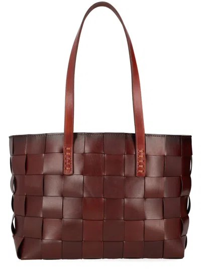 Dragon Diffusion Japan Woven Shoulder Bag In Red