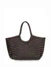 Dragon Diffusion Nantucket Large Woven Shoulder Bag In Brown