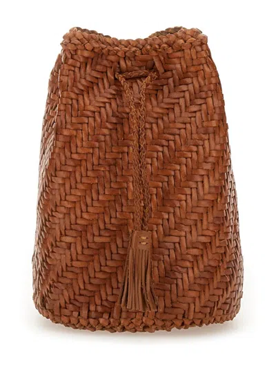 Dragon Diffusion Borsa "pompom Double Jump Tan" In Brown