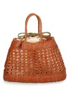 Dragon Diffusion Santa Cano Tan Woven Shoulder Bag