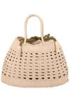 Dragon Diffusion Beige Santa Cano Medium Tote In Brown