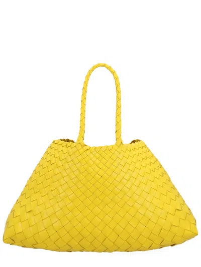 Dragon Diffusion Borsa "santa Croce" Small In Yellow