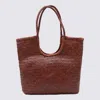 Dragon Diffusion Ns Diagonal 4mm Diagonal Arched Tote In Brown