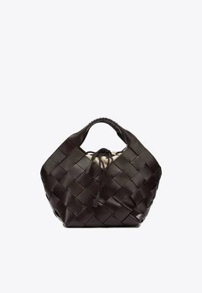 Dragon Diffusion Botteghe Braided Leather Bag In Brown