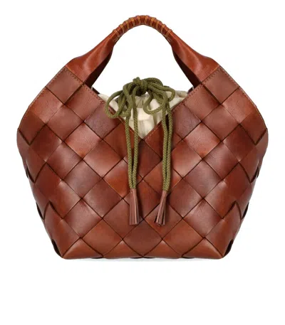 Dragon Diffusion Botteghe Brown Handbag In Tan