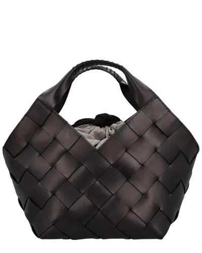 Dragon Diffusion Botteghe Leather Shoulder Bag In Black