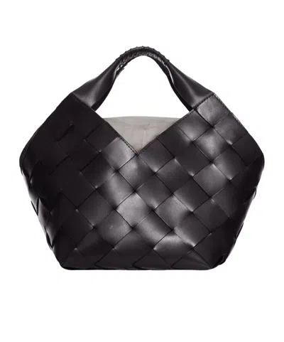 Dragon Diffusion Botteghe Top Handle Tote Bag In Black