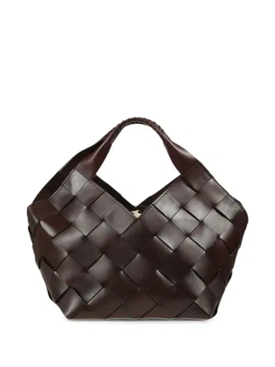 Dragon Diffusion Botteghe Woven Leather Tote Bag In Brown