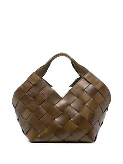 Dragon Diffusion Botteghe Woven Tote Bag In Brown