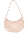 Dragon Diffusion Braided Leather Shoulder Bag In Neutral