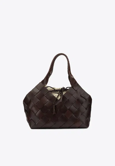 Dragon Diffusion Braided Tote Bag In Brown