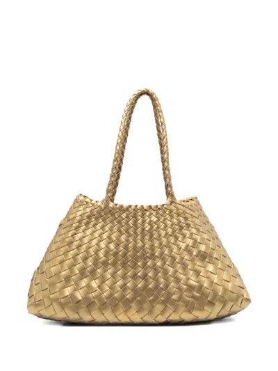 Dragon Diffusion Braided Tote Bag In Gold