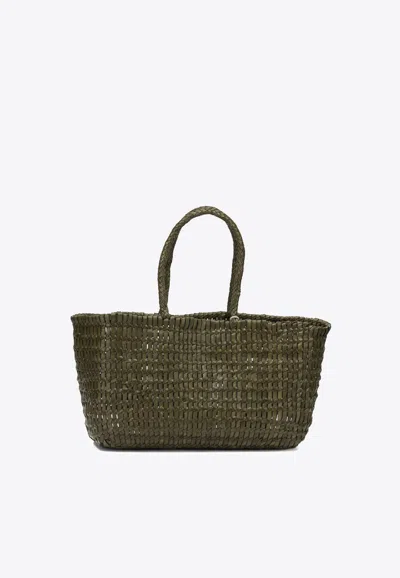 Dragon Diffusion Braided Tote Bag In Green