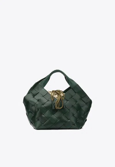 Dragon Diffusion Braided Tote Bag In Green