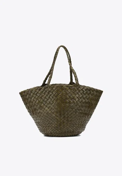 Dragon Diffusion Braided Tote Bag In Green