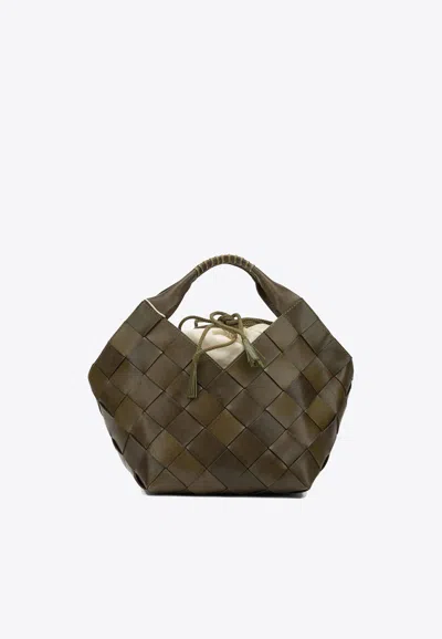 Dragon Diffusion Braided Tote Bag In Green