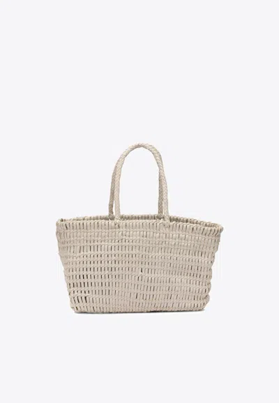 Dragon Diffusion Braided Tote Bag In Sand