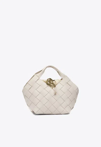 Dragon Diffusion Braided Tote Bag In Sand