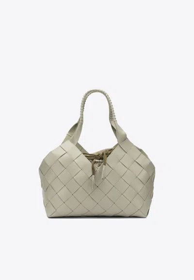 Dragon Diffusion Braided Tote Bag In White