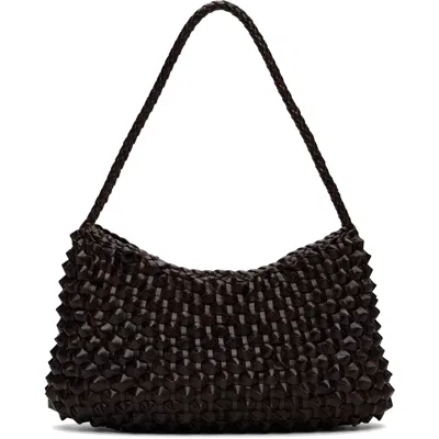 Dragon Diffusion Brown Basil Cactus Shoulder Bag In Dark Brown