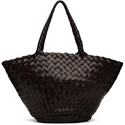 Dragon Diffusion Brown Egola Tote In Dark Brown