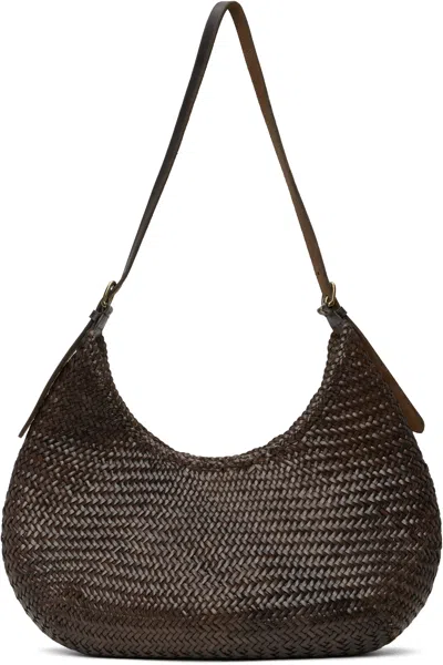 Dragon Diffusion Brown Luna Piena Bag In Dark Brown