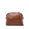 Dragon Diffusion Chunky Fellini Leather Shoulder Bag In Brown