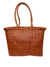 Dragon Diffusion Brown Small Rectangular Basket Bag In Brown
