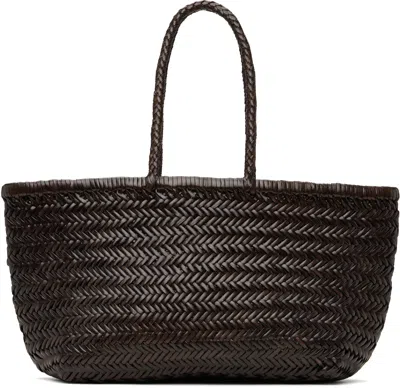 Dragon Diffusion Brown Triple Jump Big Tote In Dark Brown