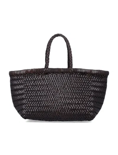 Dragon Diffusion Buff Leather Tote Bag For Women In Brown