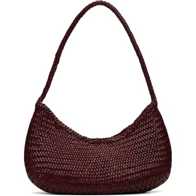 Dragon Diffusion Burgundy Nova Luna Shoulder Bag In Bordo