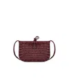 Dragon Diffusion Minsu Burgundy Crossbody Bag In Gold