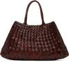 Dragon Diffusion Women Small Santa Croce Shoulder Bag In Burgundy