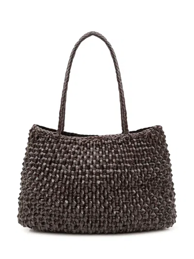 Dragon Diffusion Cactus Basket Mini Shoulder Bag In Dk Brown