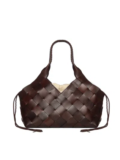 Dragon Diffusion Castello Leather Tote Bag In Brown