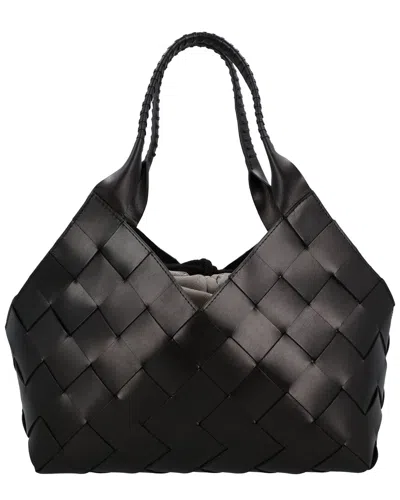 Dragon Diffusion Castello Leather Tote In Black