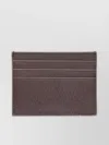 Dragon Diffusion Woven Leather Cardholder In Brown