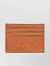 Dragon Diffusion Check Pattern Leather Card Holder In Brown