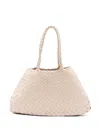 Dragon Diffusion Chic Double Handle Bag - 23cm Height, 44cm Width, 14cm Depth In White