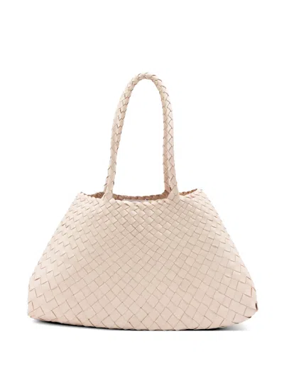 Dragon Diffusion Chic Double Handle Bag - 23cm Height, 44cm Width, 14cm Depth In White