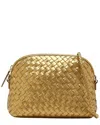 Dragon Diffusion Chunky Fellini Woven Cross Body Bag In Gold