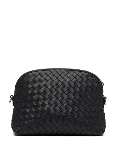Dragon Diffusion Fellini Interlaced Shoulder Pouch Crossbody Bag In Black