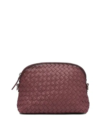 Dragon Diffusion Chunky Fellini Pochette Interlaced Shoulder Pouch 23x16x10 Cm In Red