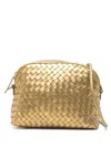 Dragon Diffusion Chunky Fellini Woven Cross Body Bag In Gold