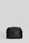 Dragon Diffusion Chunky Fellini Shoulder Bag In Black Leather In Black