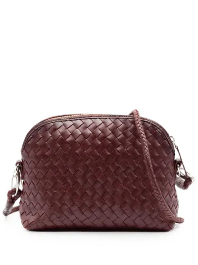 Dragon Diffusion Chunky Fellini Woven Leather Shoulder Bag In White