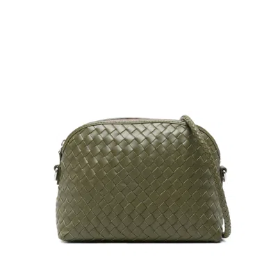 Dragon Diffusion Chunky Fellini Woven Satchel Cross Body Bag In Green