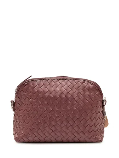 Dragon Diffusion Chunky Felt Mini Pochette Clutch In Bordo