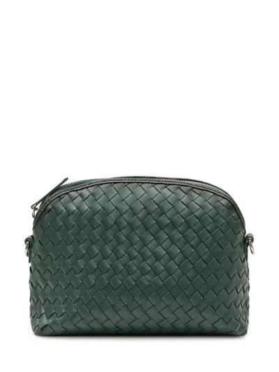 Dragon Diffusion Chunky Felt Mini Pochette Clutch In Forest