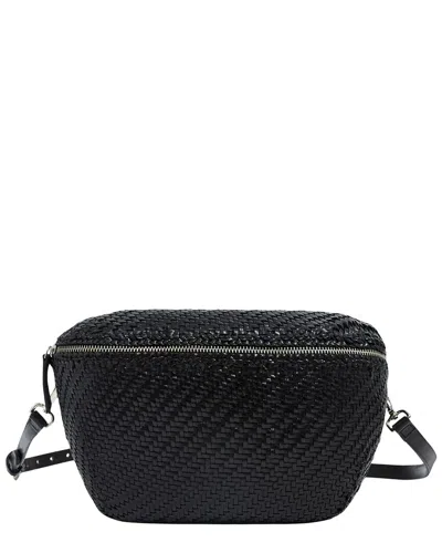Dragon Diffusion Clo Banane Leather Crossbody In Black